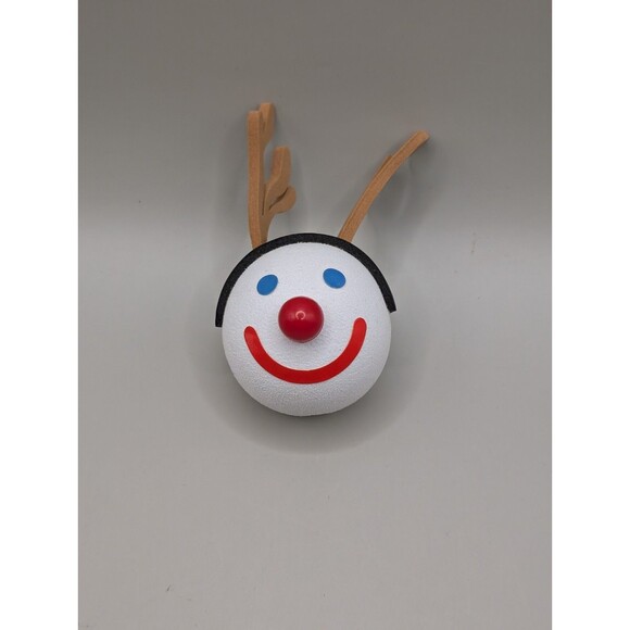 VTG Christmas Reindeer Jack in the Box Restaurant Antenna Topper Ball Collector - Picture 1 of 3